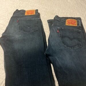 Two pairs of Levi 505 jeans 33/32 men’s great condition